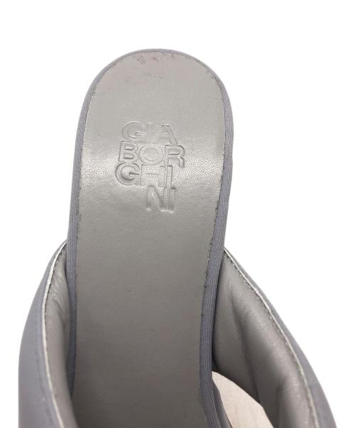 GIABORGHINI（ジアボルギーニ）GIABORGHINI (ジアボルギーニ) ヒールサンダル ブルー サイズ:39の古着・服飾アイテム