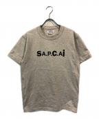 A.P.C.×sacaiアーペーセー×サカイ）の古着「サイドジップ半袖カットソー」｜グレー