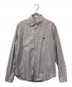 maison kitsuneメゾンキツネ）の古着「JP EXCLUSIVE STRIPE SHIRT」｜ホワイト×ブルー