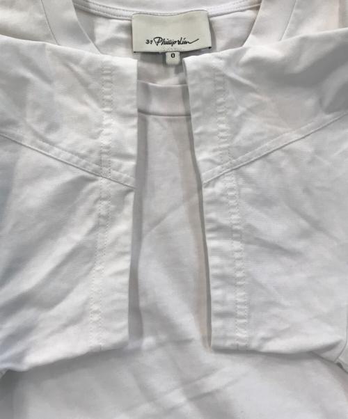 3.1 phillip lim（スリーワンフィリップリム）3.1 phillip lim (スリーワンフィリップリム) ドッキングワンピース カーキ×ホワイト サイズ:SIZE 0の古着・服飾アイテム