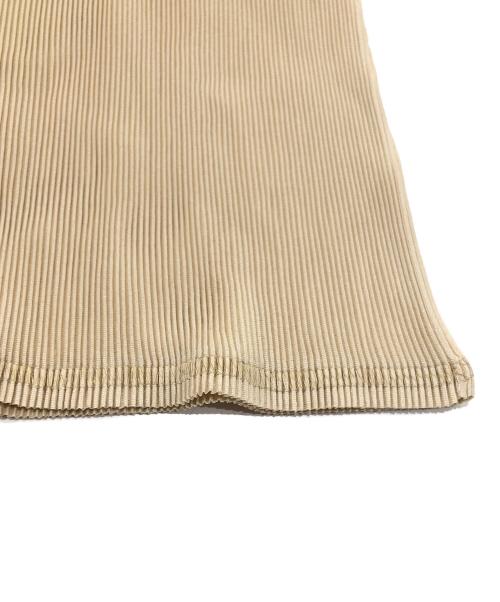 PLEATS PLEASE（プリーツプリーズ）PLEATS PLEASE (プリーツプリーズ) ボトルネックカットソー ベージュ サイズ:SIZE3の古着・服飾アイテム