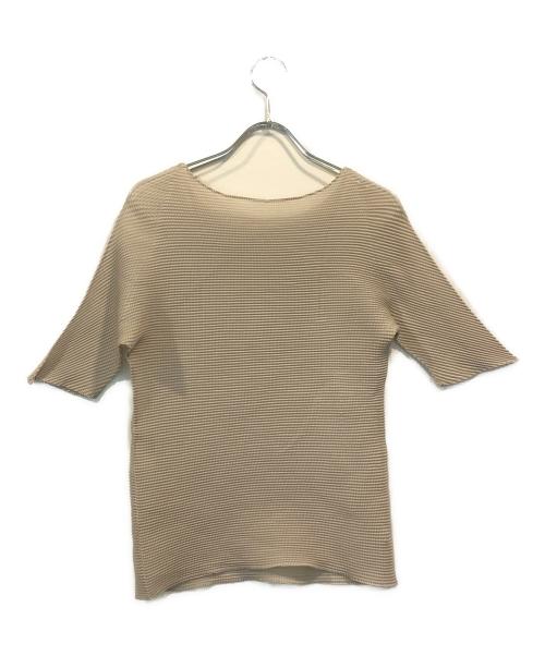 ISSEY MIYAKE（イッセイミヤケ）ISSEY MIYAKE (イッセイミヤケ) 半袖カットソー ベージュ サイズ:Mの古着・服飾アイテム