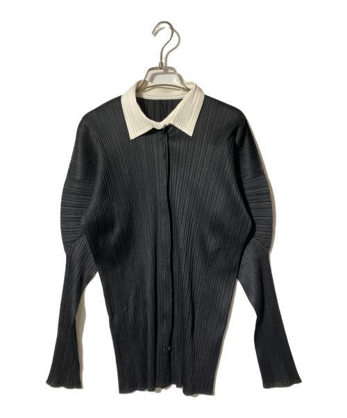 PLEATS PLEASE（プリーツプリーズ）PLEATS PLEASE (プリーツプリーズ) 長袖シャツ ブラック サイズ:５の古着・服飾アイテム