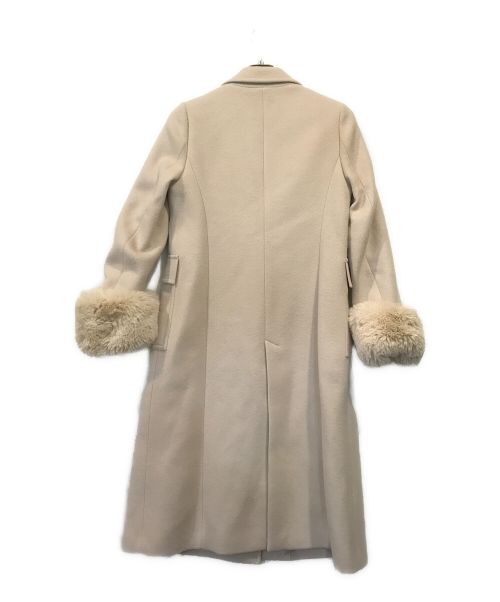 Diagram（ダイアグラム）Diagram (ダイアグラム) ファーカフスロングコート アイボリー サイズ:SIZE 36の古着・服飾アイテム