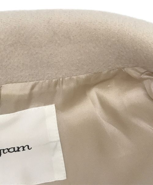 Diagram（ダイアグラム）Diagram (ダイアグラム) ファーカフスロングコート アイボリー サイズ:SIZE 36の古着・服飾アイテム
