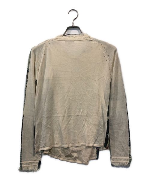 KENZO（ケンゾー）KENZO (ケンゾー) シルク総柄アンサンブルカーディガン アイボリー サイズ:Mの古着・服飾アイテム