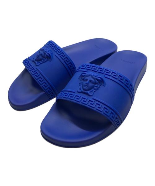 VERSACE（ヴェルサーチェ）VERSACE (ヴェルサーチェ) メドューサシャワーサンダル ブルー サイズ:42の古着・服飾アイテム