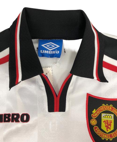 UMBRO（アンブロ）UMBRO (アンブロ) 90sマンチェスターユナイテッドゲームシャツ ホワイト×ブラック サイズ:Lの古着・服飾アイテム