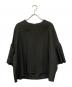 MUSE（ミューズ）の古着「レーヨンカルゼギャザーブラウス」｜ブラック