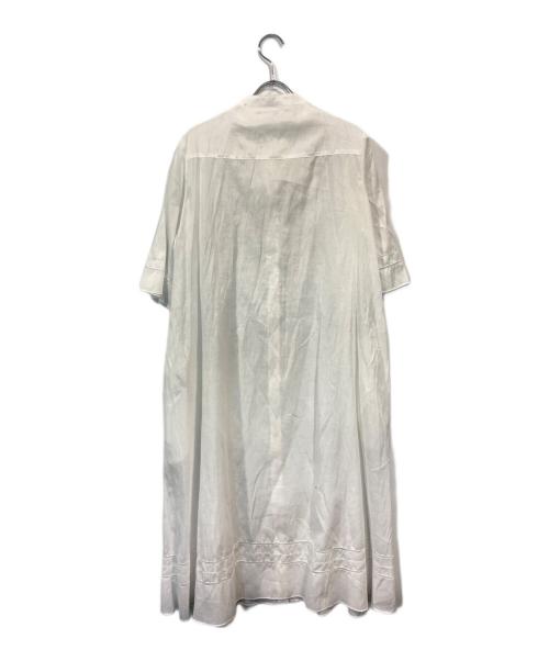 CHRISTIAN AUJARD（クリスチャン・オジャール）CHRISTIAN AUJARD (クリスチャン・オジャール) コットンリネンシャツ ワンピース ホワイト サイズ:9の古着・服飾アイテム