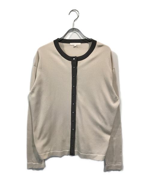 自由区（ジユウク）自由区 (ジユウク) シャインハイゲージ カーディガン ベージュ サイズ:SIZE40の古着・服飾アイテム