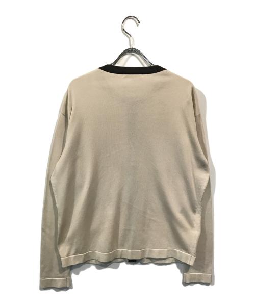 自由区（ジユウク）自由区 (ジユウク) シャインハイゲージ カーディガン ベージュ サイズ:SIZE40の古着・服飾アイテム