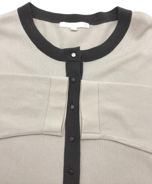 自由区（ジユウク）自由区 (ジユウク) シャインハイゲージ カーディガン ベージュ サイズ:SIZE40の古着・服飾アイテム