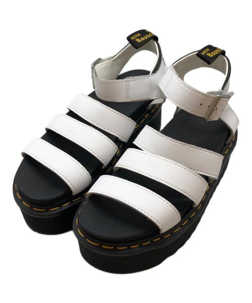 Dr.Martens（ドクターマーチン）Dr.Martens (ドクターマーチン) QUAD ZEBRILUS BLAIRE サンダル ホワイト サイズ:US7の古着・服飾アイテム