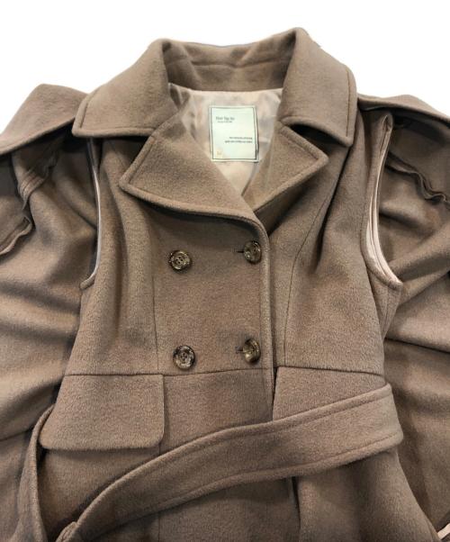 HER LIP TO（ハーリップトゥ）HER LIP TO (ハーリップトゥ) Mademoiselle 2Way Long Coat ベージュ サイズ:Sの古着・服飾アイテム