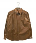 JOHN LAWRENCE SULLIVANジョン ローレンス サリバン）の古着「コーティングシャツ」｜ブラウン