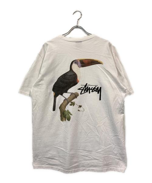 stussy（ステューシー）stussy (ステューシー) バックプリントカットソー ホワイト サイズ:Mの古着・服飾アイテム