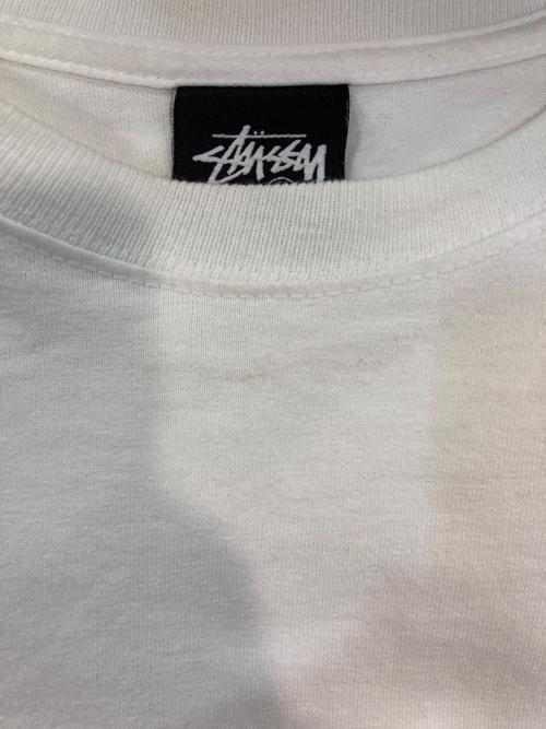 stussy（ステューシー）stussy (ステューシー) バックプリントカットソー ホワイト サイズ:Mの古着・服飾アイテム