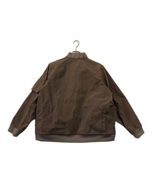 meanswhile（ミーンズワイル）meanswhile (ミーンズワイル) ナイロンブルゾン ブラウン サイズ:sの古着・服飾アイテム