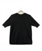 ADOREアドーア）の古着「クールコットンバックボタンニットプルオーバー」｜ブラック