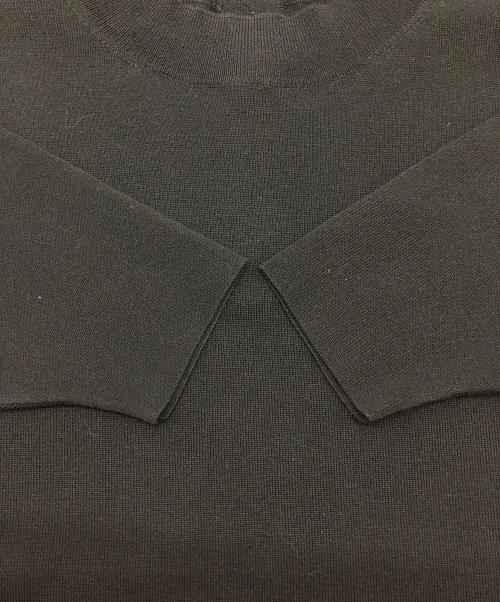 ADORE（アドーア）ADORE (アドーア) クールコットンバックボタンニットプルオーバー ブラック サイズ:38の古着・服飾アイテム