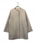 BEAUTY&YOUTHビューティーアンドユース）の古着「SPONGY Aライン ミドルコート」｜ライトグレー