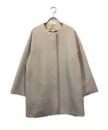 BEAUTY&YOUTH（ビューティーアンドユース）の古着「SPONGY Aライン ミドルコート」｜ライトグレー