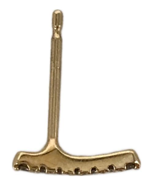 hirotaka（ヒロタカ）hirotaka (ヒロタカ) K10ダイヤモンドバーピアスの古着・服飾アイテム