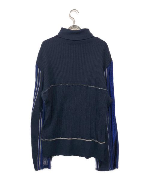 Mame Kurogouchi（マメクロゴウチ）Mame Kurogouchi (マメクロゴウチ) ハマグリニットプルオーバー ネイビー サイズ:SIZE 3の古着・服飾アイテム