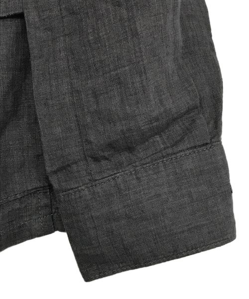 BARNEYS NEWYORK（バーニーズ・ニューヨーク）BARNEYS NEWYORK (バーニーズ・ニューヨーク) リネンジャケット グレー サイズ:Mの古着・服飾アイテム