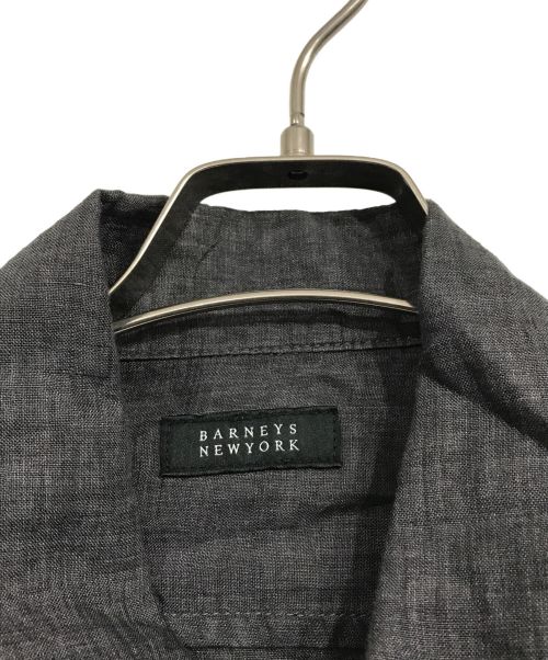 BARNEYS NEWYORK（バーニーズ・ニューヨーク）BARNEYS NEWYORK (バーニーズ・ニューヨーク) リネンジャケット グレー サイズ:Mの古着・服飾アイテム