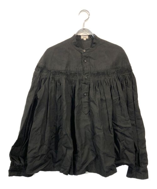 SCYE（サイ）SCYE (サイ) リネン高密度タックブラウス ブラック サイズ:SIZE 40の古着・服飾アイテム