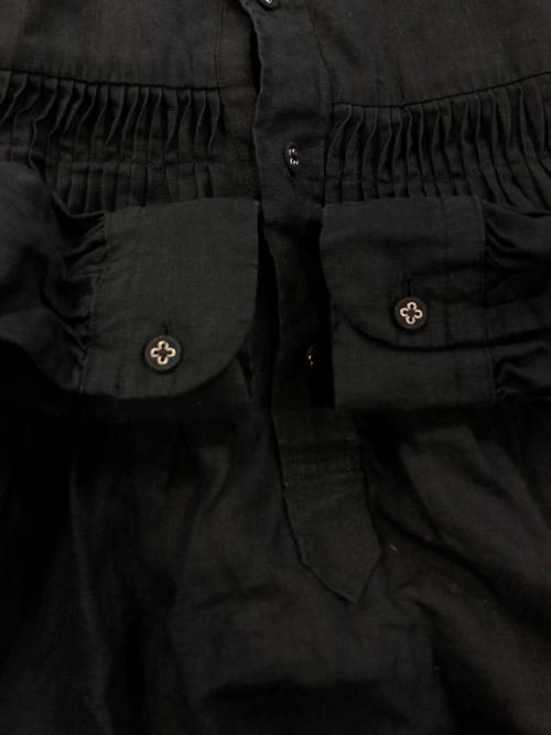 SCYE（サイ）SCYE (サイ) リネン高密度タックブラウス ブラック サイズ:SIZE 40の古着・服飾アイテム