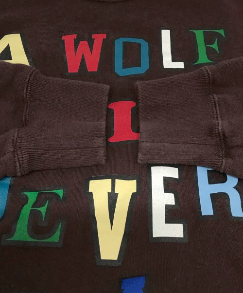 UNDERCOVER（アンダーカバー）UNDERCOVER (アンダーカバー) SWEAT A WOLF WILL NEVER BE A PET ブラウン サイズ:SIZE 3の古着・服飾アイテム