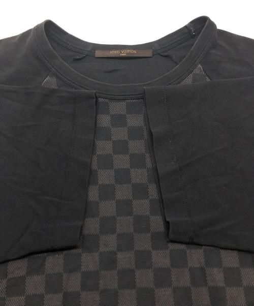 LOUIS VUITTON（ルイ ヴィトン）LOUIS VUITTON (ルイ ヴィトン) ダミエ半袖Tシャツ ブラック サイズ:Mの古着・服飾アイテム