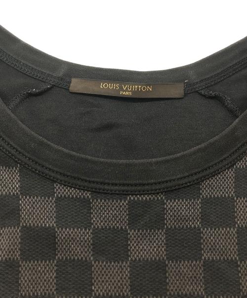 LOUIS VUITTON（ルイ ヴィトン）LOUIS VUITTON (ルイ ヴィトン) ダミエ半袖Tシャツ ブラック サイズ:Mの古着・服飾アイテム