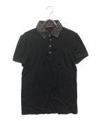 LOUIS VUITTONルイ ヴィトン）の古着「ダミエカラーポロシャツ」｜ブラック