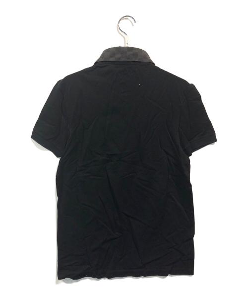 LOUIS VUITTON（ルイ ヴィトン）LOUIS VUITTON (ルイ ヴィトン) ダミエカラーポロシャツ ブラック サイズ:XSの古着・服飾アイテム