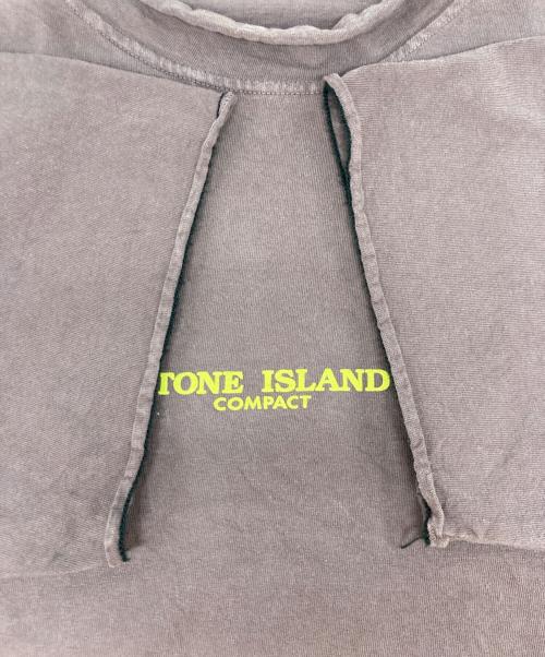 STONE ISLAND（ストーンアイランド）STONE ISLAND (ストーンアイランド) 半袖ロゴカットソー ブラウン サイズ:Mの古着・服飾アイテム