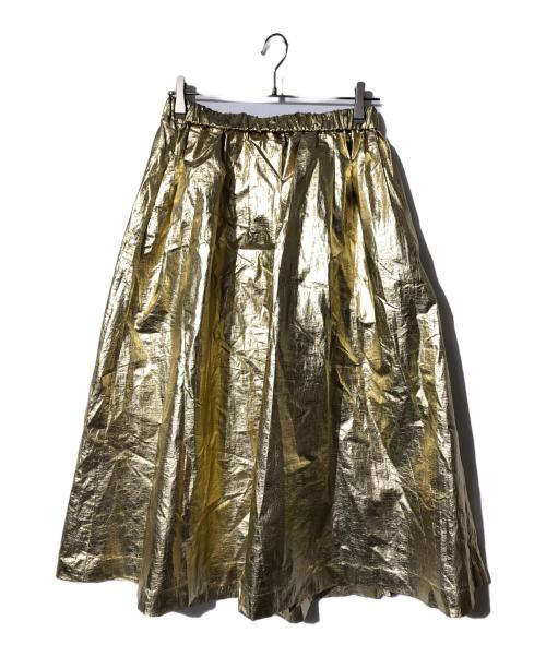 NAVE（ネイブ）NAVE (ネイブ) ホイルプリント スカート ゴールド(色) サイズ:2の古着・服飾アイテム