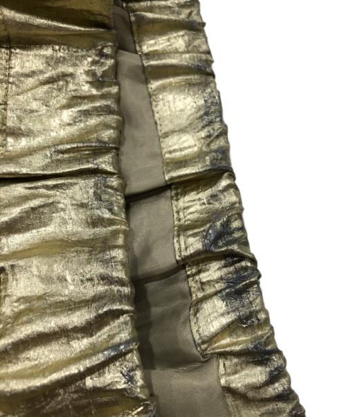 NAVE（ネイブ）NAVE (ネイブ) ホイルプリント スカート ゴールド(色) サイズ:2の古着・服飾アイテム