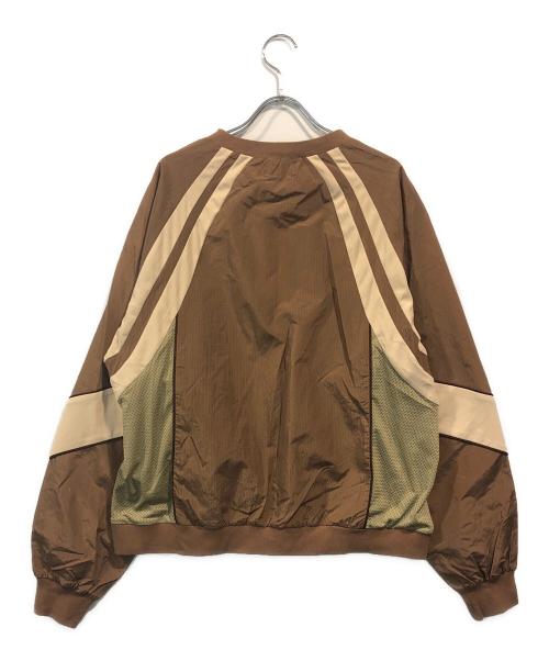 MAISON SPECIAL（メゾンスペシャル）MAISON SPECIAL (メゾンスペシャル) Bicolor Nylon Tops ブラウン サイズ:FREEの古着・服飾アイテム