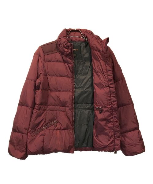 COACH（コーチ）COACH (コーチ) ダウンジャケット レッド サイズ:Mの古着・服飾アイテム