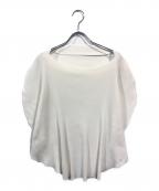 PLEATS PLEASEプリーツプリーズ）の古着「サークルシルエットカットソー」｜ホワイト