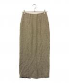 THE SHINZONEザ シンゾーン）の古着「KOMON JACQUARD SKIRT」｜ベージュ