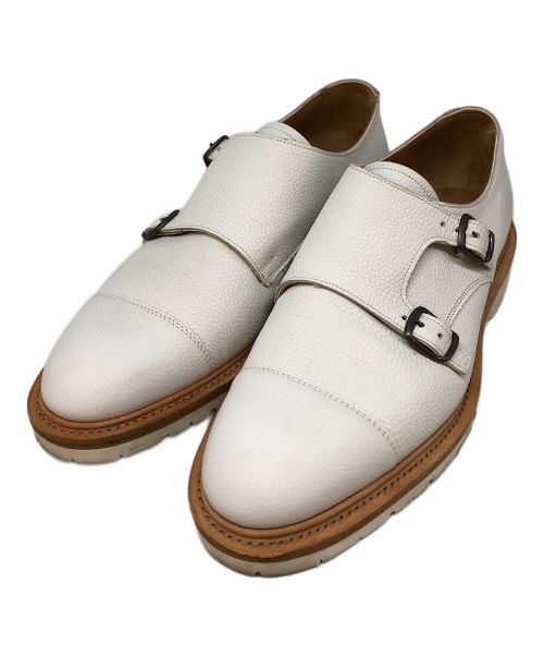 JOSEPH CHEANEY（ジョセフチーニー）JOSEPH CHEANEY (ジョセフチーニー) ダブルモンクストラップシューズ ホワイト サイズ:SIZE8の古着・服飾アイテム