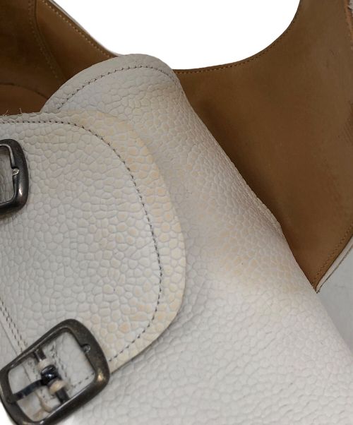 JOSEPH CHEANEY（ジョセフチーニー）JOSEPH CHEANEY (ジョセフチーニー) ダブルモンクストラップシューズ ホワイト サイズ:SIZE8の古着・服飾アイテム