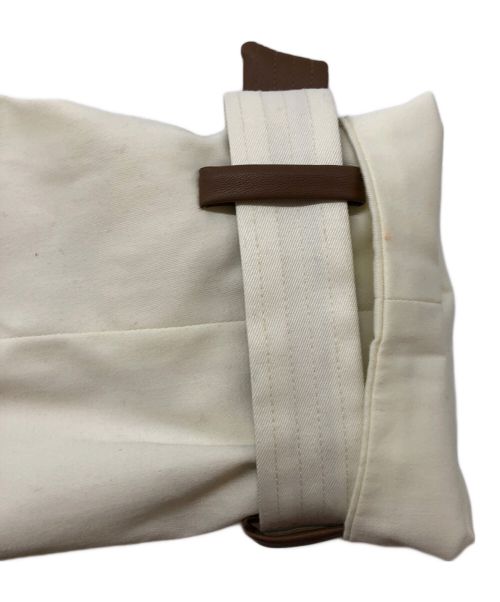 anuans（アニュアンス）anuans (アニュアンス) ヴィーガンレザートリム2WAYトレンチコート アイボリー サイズ:Sの古着・服飾アイテム