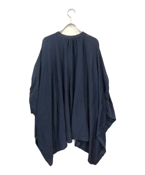 45R（フォーティファイブ・アール）45R (フォーティファイブ・アール) オーバーワイドコットンニット ネイビーの古着・服飾アイテム