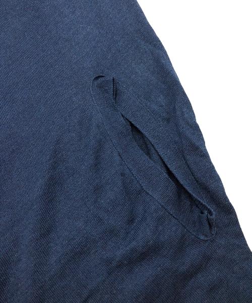 45R（フォーティファイブ・アール）45R (フォーティファイブ・アール) オーバーワイドコットンニット ネイビーの古着・服飾アイテム